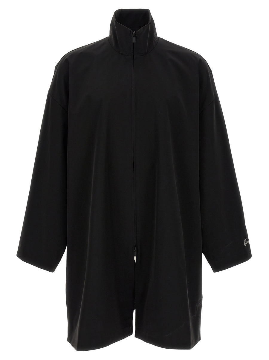 Fear Of God Essential Sporty Jacket For Men Waterproof High Neck Front Zip Urban Layering Essential