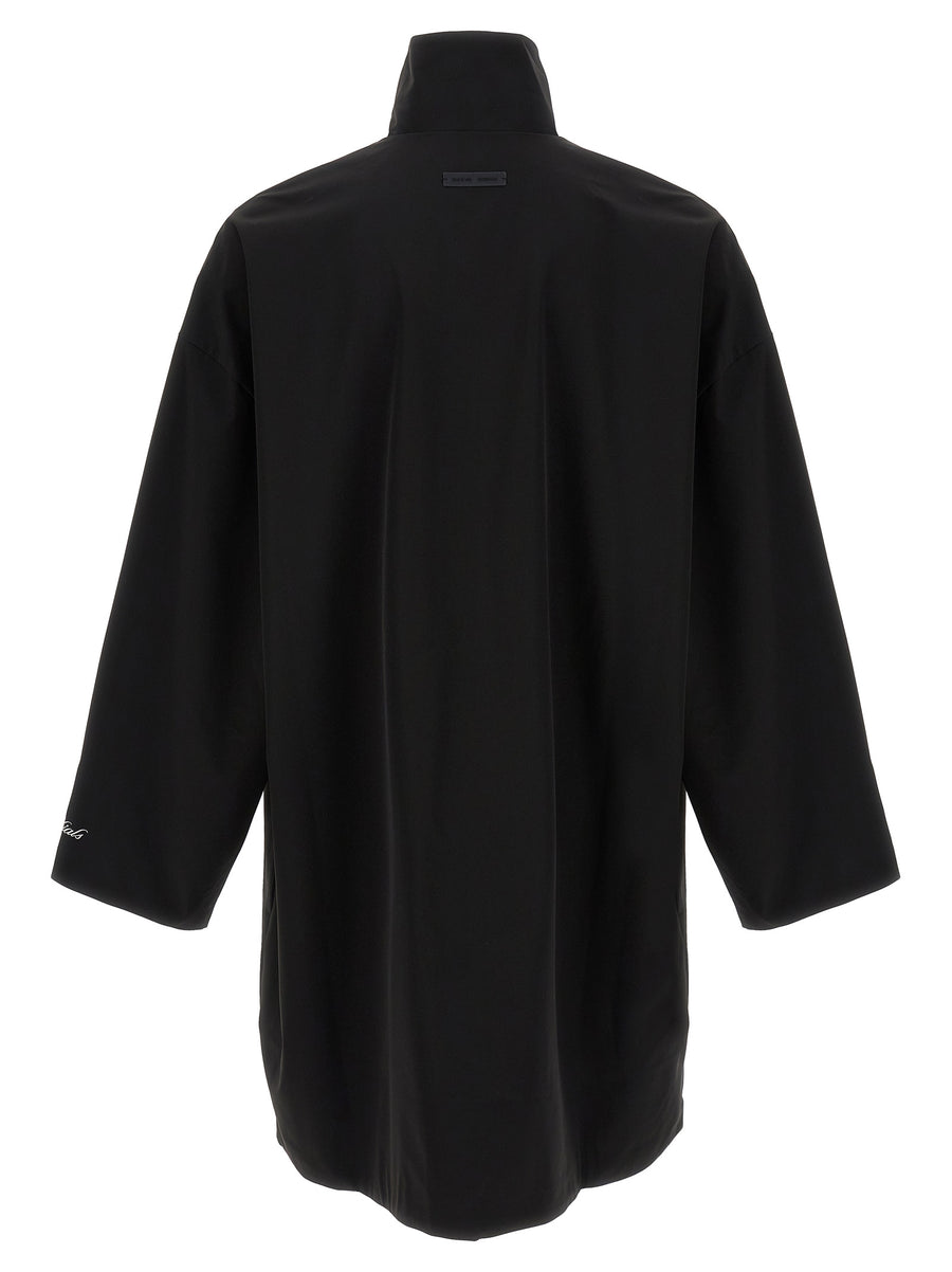Fear Of God Essential Sporty Jacket For Men Waterproof High Neck Front Zip Urban Layering Essential
