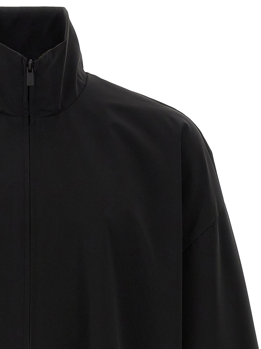 Fear Of God Essential Sporty Jacket For Men Waterproof High Neck Front Zip Urban Layering Essential