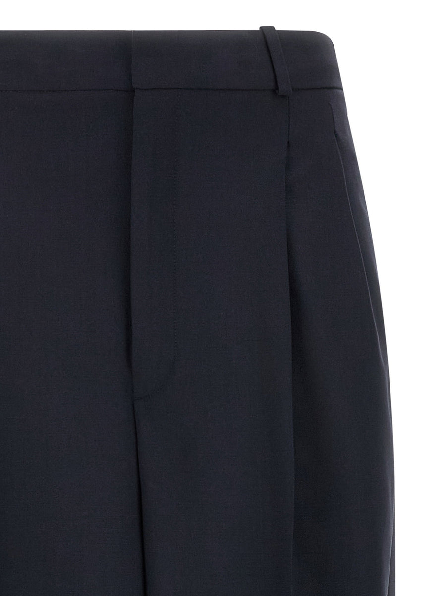 Polo Ralph Lauren Blue Wool Trousers 97 Percent Wool Elastane
