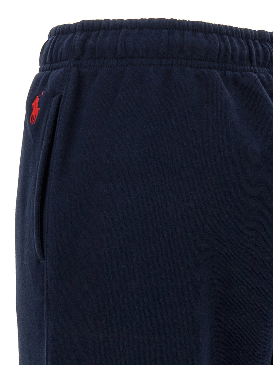 Polo Ralph Lauren Womens Fleece Joggers Blue Cotton Polyester Blend
