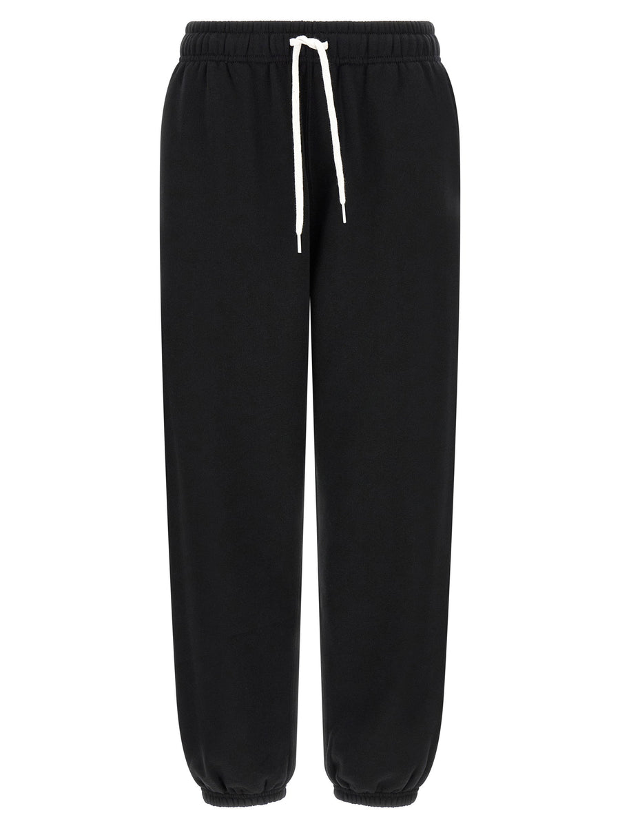 Polo Ralph Lauren Pony Joggers Women Black Cotton Blend Relaxed Fit