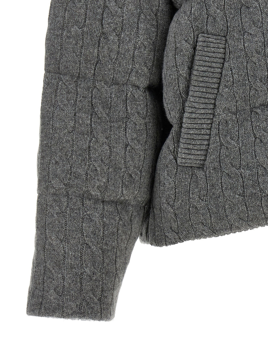 Polo Ralph Lauren Knitted Braided Down Jacket