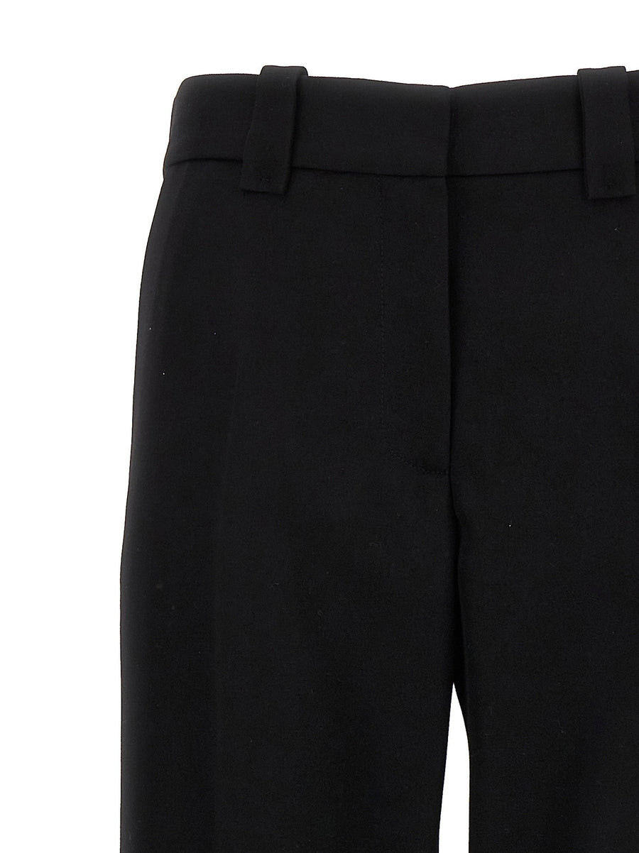 Paco Rabanne Wool Trousers for Women 100 Percent Virgin Wool Tailored Fit with Pockets and Zip