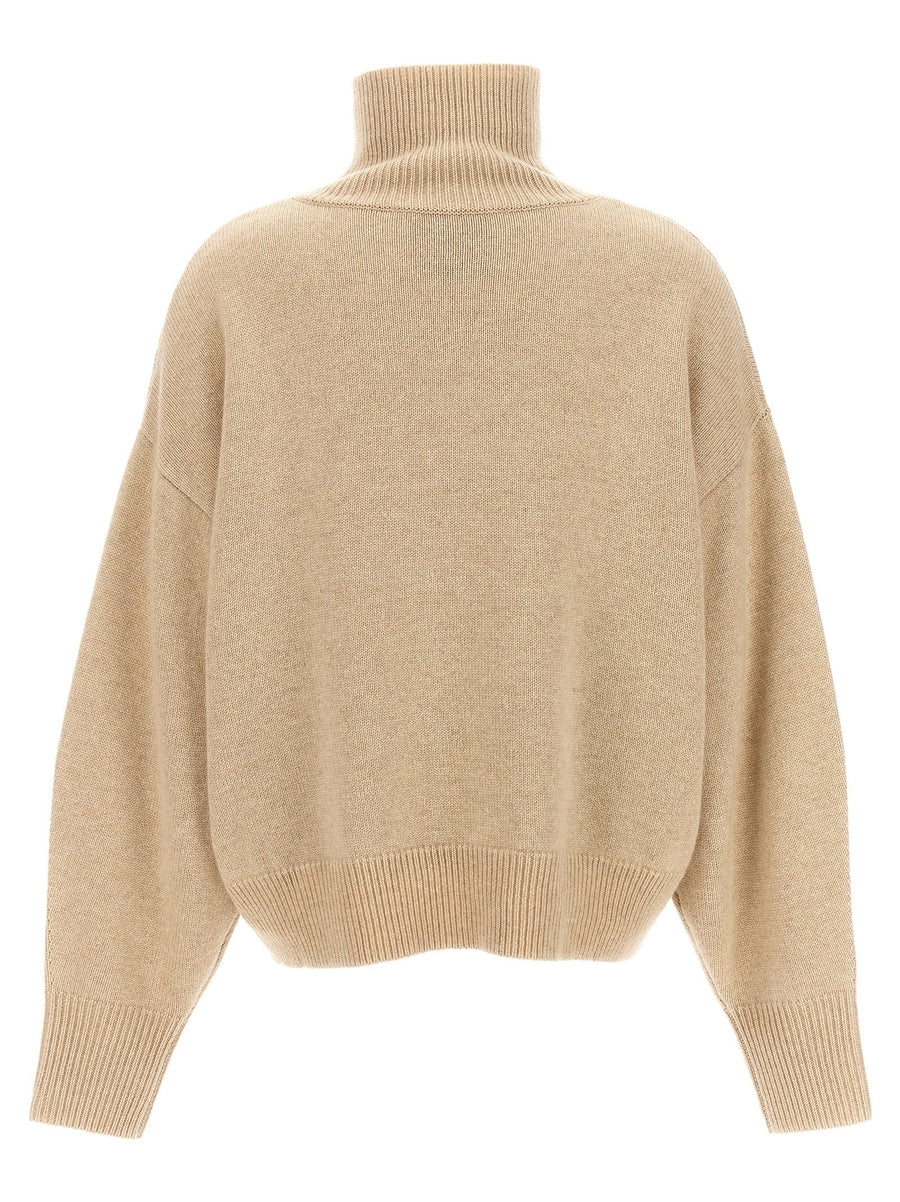 Isabel Marant Aspen Cashmere Sweater For Women High Neck Luxury Knitwear Versatile Top