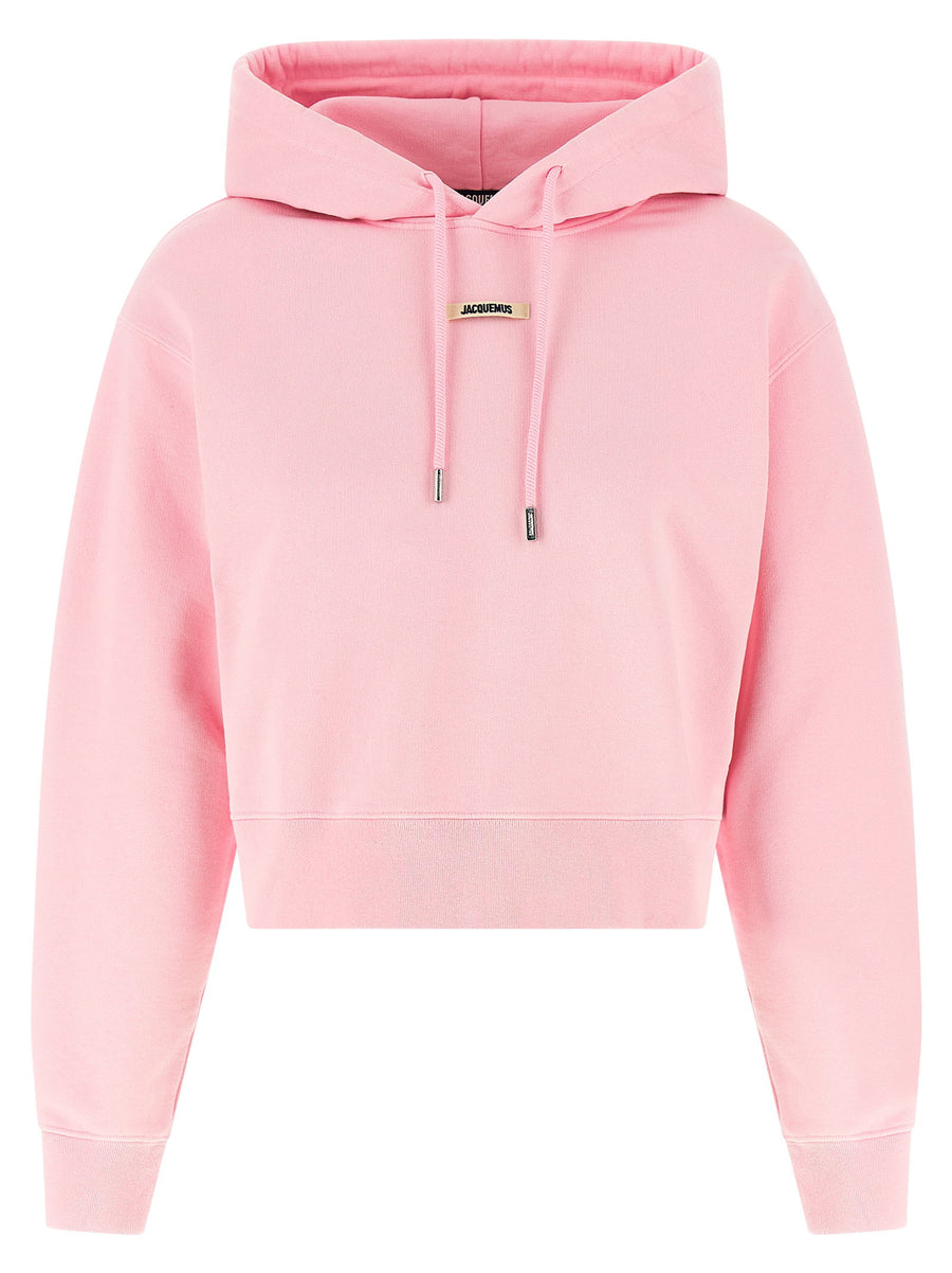 Jacquemus Grosgrain Hoodie For Women Soft Cotton With Fleece Interior Logo Patch Luxurious Casual