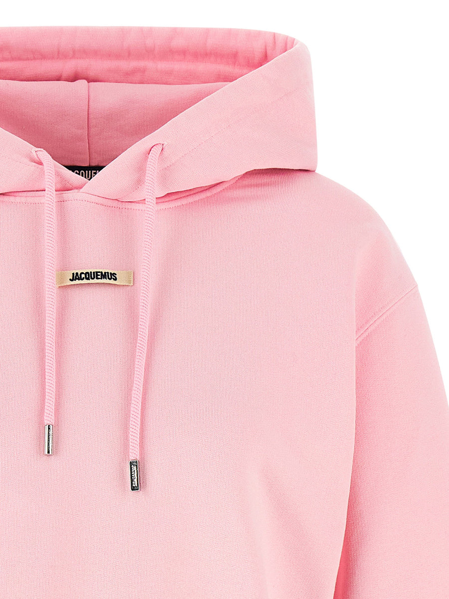 Jacquemus Grosgrain Hoodie For Women Soft Cotton With Fleece Interior Logo Patch Luxurious Casual