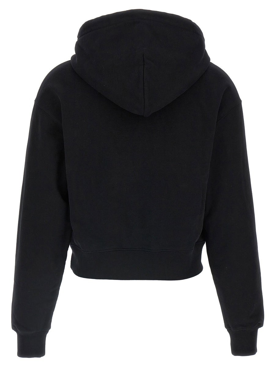 Jacquemus Le Hoodie Grosgrain Cropped Cotton Hoodie For Women Luxe Casual Streetwear