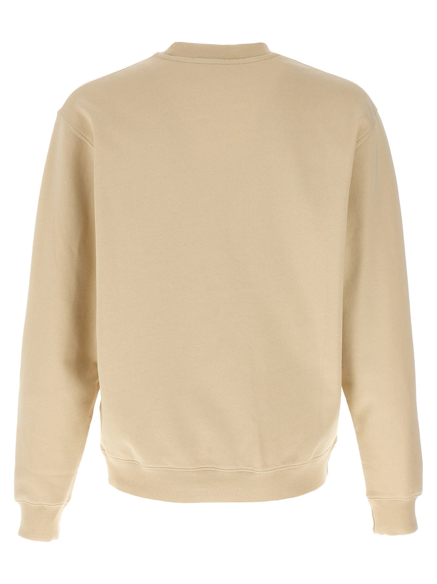 Jacquemus Gros Grain Sweatshirt For Men 100 Percent Cotton Fleece With Logo Patch Luxurious Casual Top