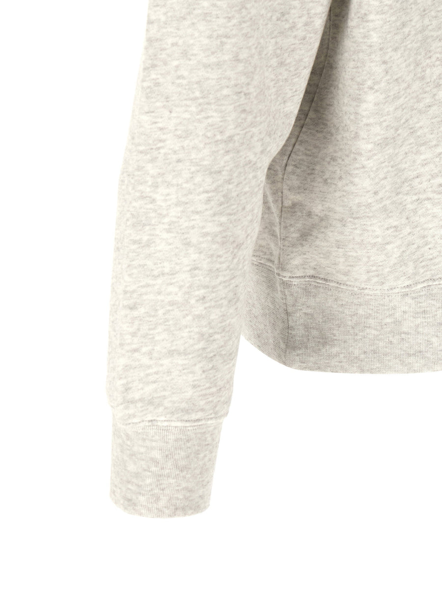 Jacquemus Gros Grain Sweatshirt For Men Luxury Gray Cotton Fleece With Dropped Shoulders