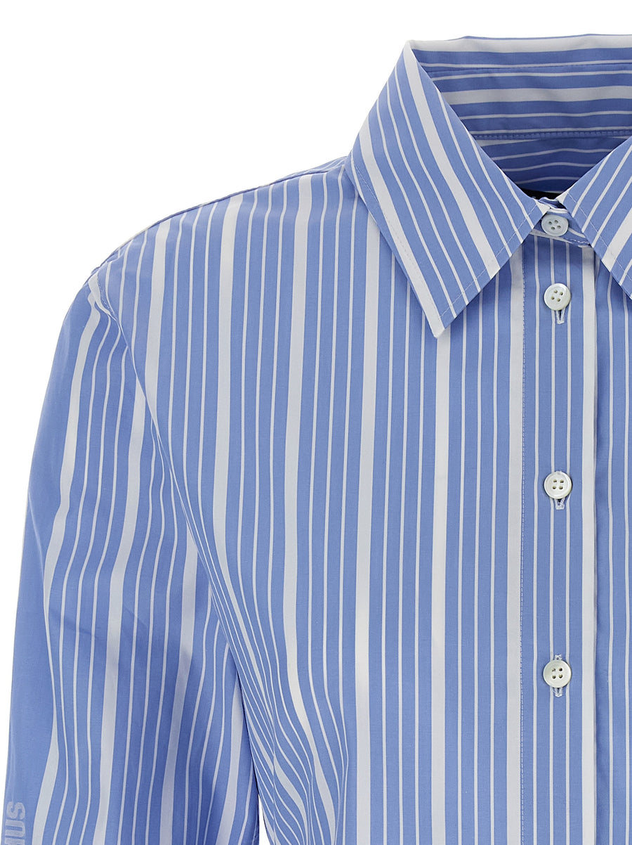 Jacquemus Costume Shirt For Women, Premium Cotton Poplin, Back Cutout With Adjustable Strap, Jacquard Logo