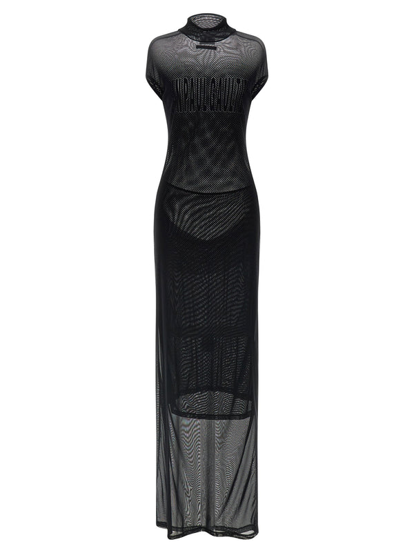 Jean Paul Gaultier Flocked Dress