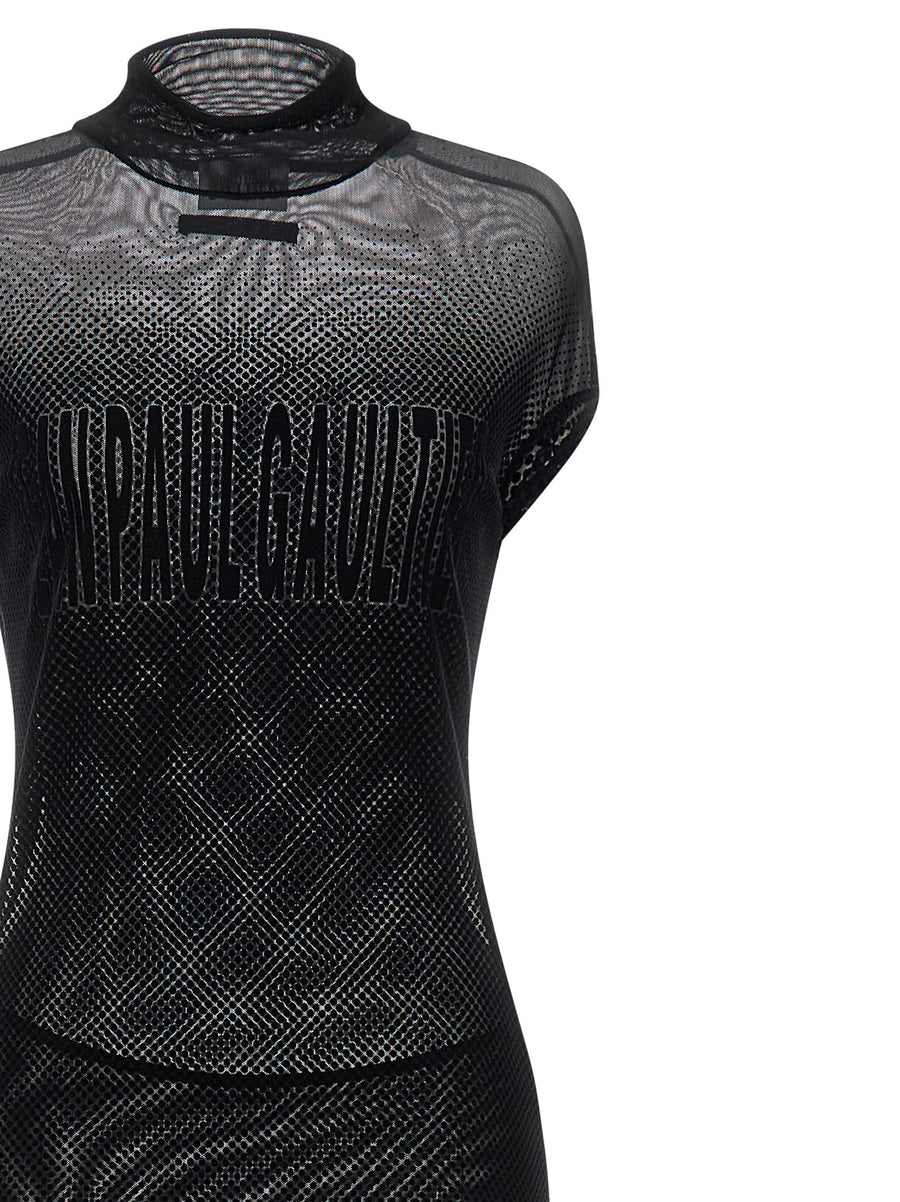 Jean Paul Gaultier Flocked Dress