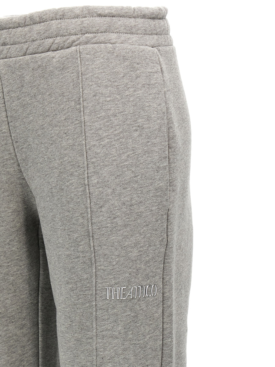 The Attico Logo Joggers For Women Premium Comfort In Soft 100 Cotton Fleece With Embossed Logo And Pockets