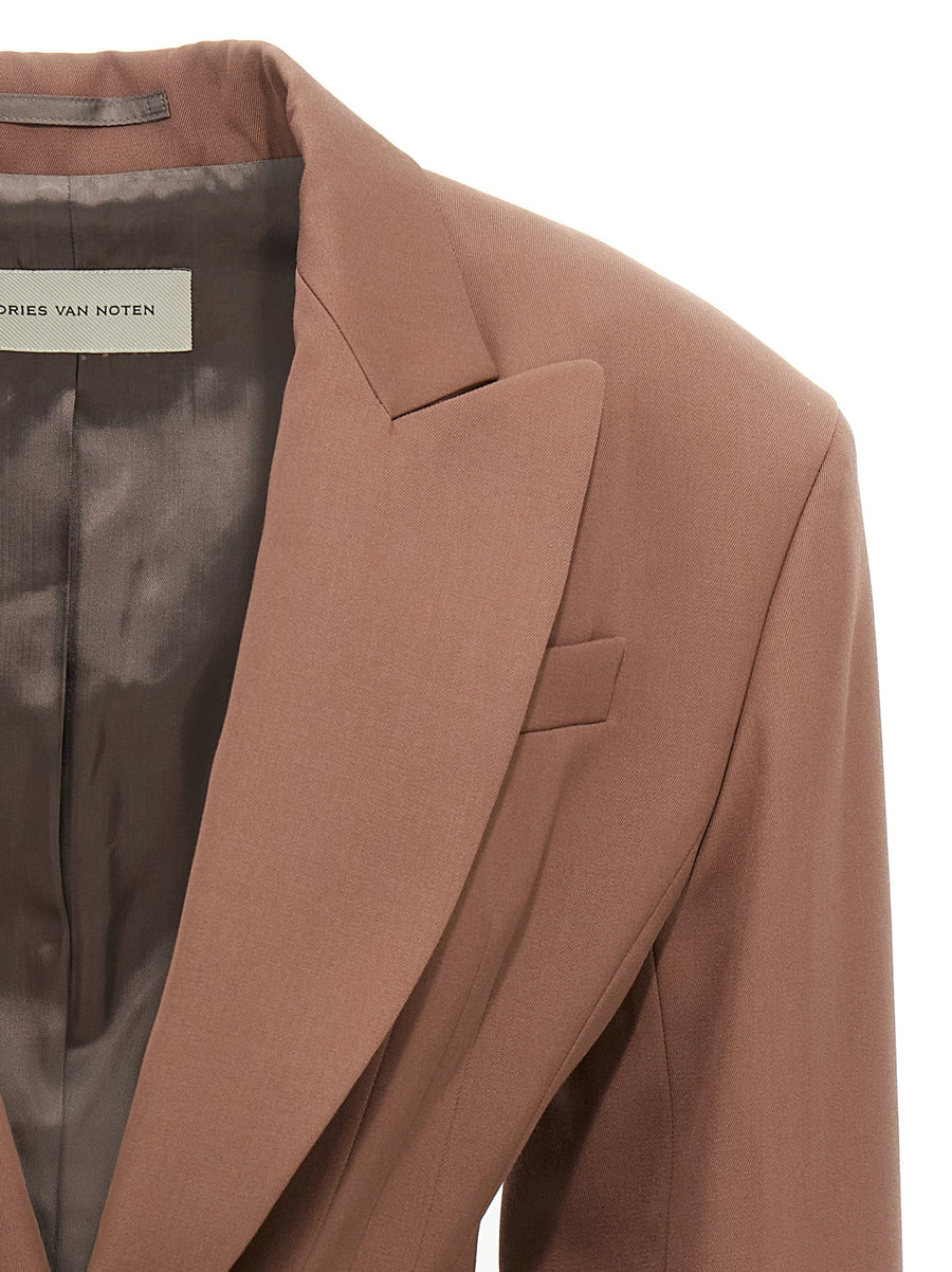 Dries Van Noten Bohana Blazer For Women Luxury 100 Percent Wool Tailored Office To Evening Wear