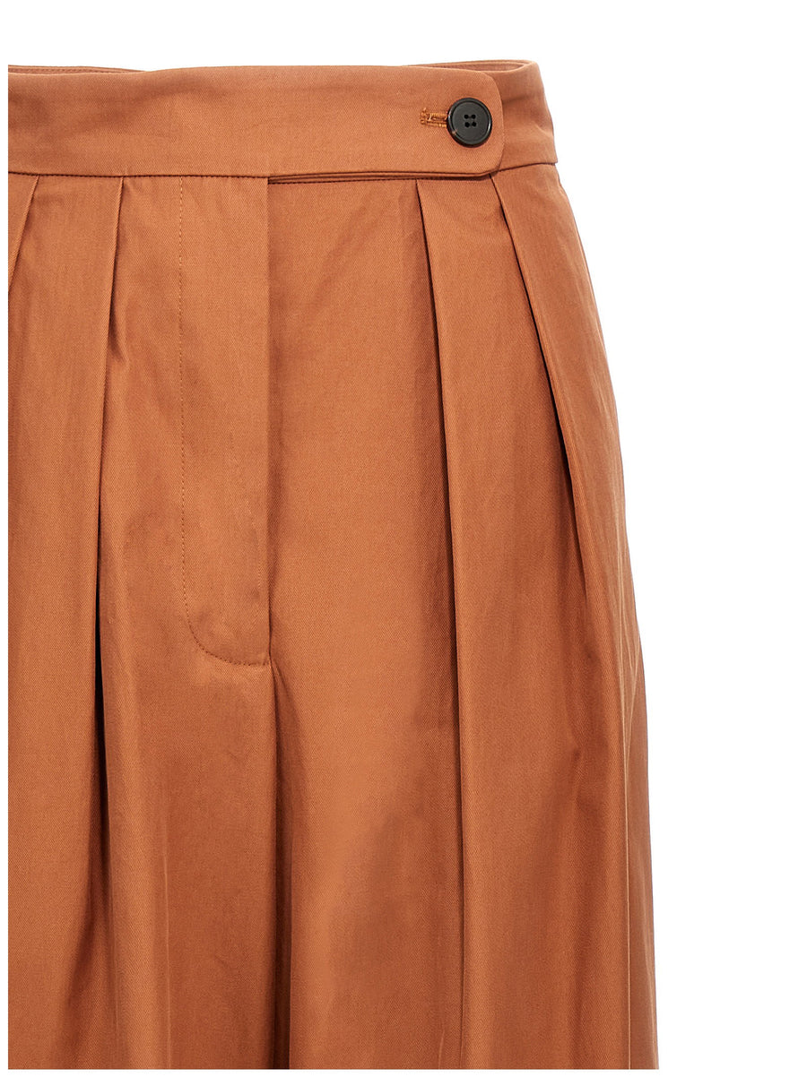 Dries Van Noten Pamplona Pants for Women Premium Cotton Wide Leg Pleated Trousers