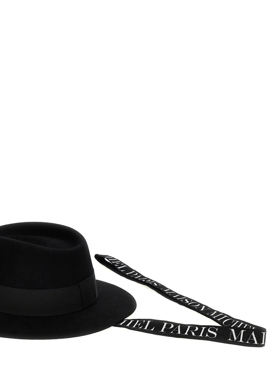 Maison Michel Martine Crossbody Bag for Women Luxury Hat Carrier Cotton White Black