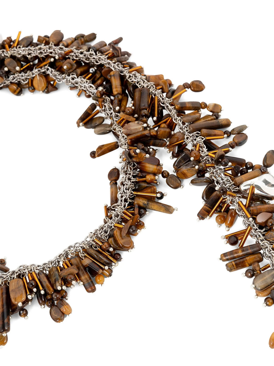 Dries Van Noten Embroidered Scarf Necklace