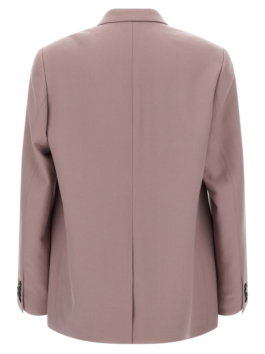 Dries Van Noten Buforden Blazer Purple Wool Double Breasted Designed For Elegant Women Professionals