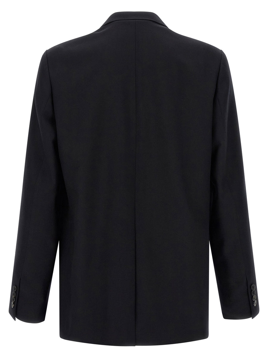 Dries Van Noten Buforden Double Breasted Wool Blazer In Black For Men With Peak Lapels And Timeless Tailoring