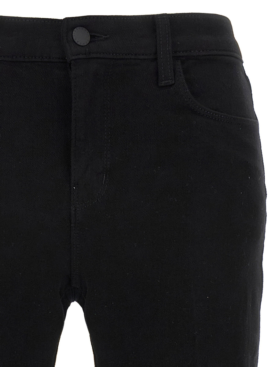 Lagence Sada Jeans High Waist Cropped Denim For Women Versatile Day To Night Black