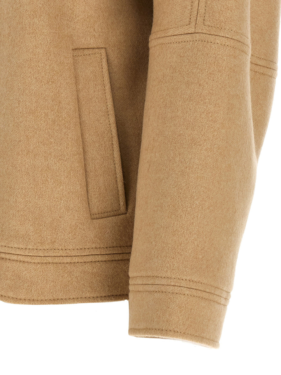 Max Mara Fascia Bomber Jacket Lux Cashmere Silk Blend For Women Timeless Luxury Outerwear