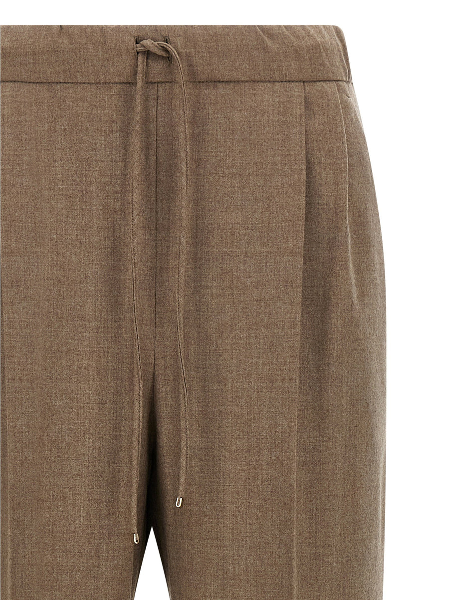 Max Mara Gatti Cashmere Pants for Women Luxurious Straight Leg Trousers with Elastic Waist