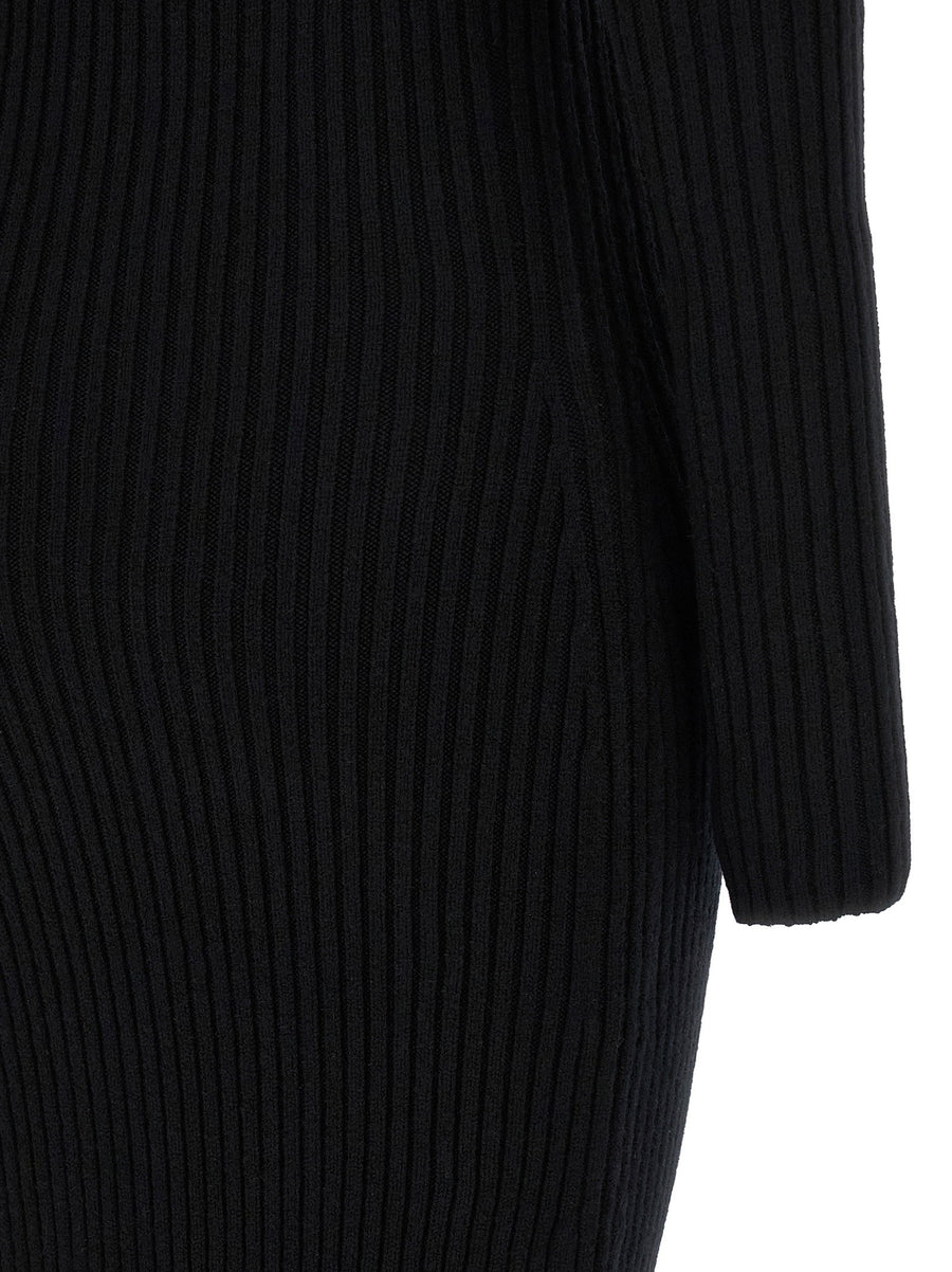 Max Mara Arnes1234 Cashmere Knit Dress Off Shoulder Elegance for Evening and Daywear