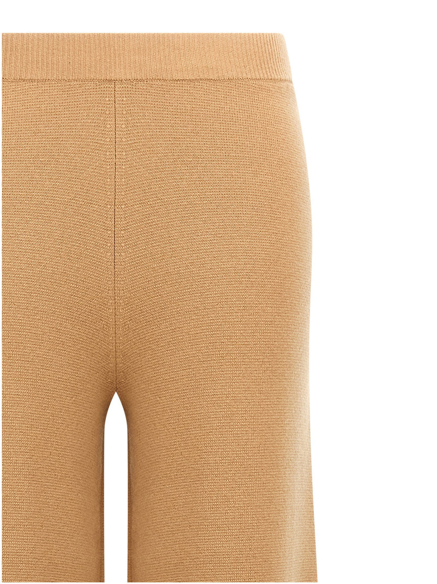 Max Mara Judy Pants Luxury Wool Cashmere Trousers For Women With Back Pleats And Elastic Waist Wide Leg