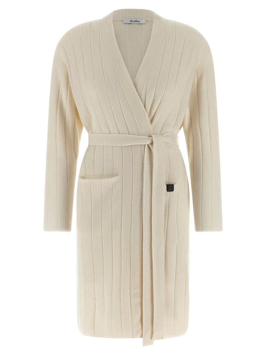 Max Mara Giusto Cashmere Cardigan Robe Style Top For Women Luxurious Warm Layering