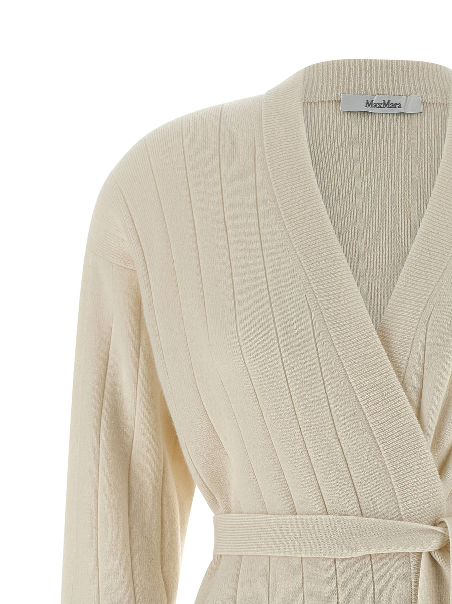Max Mara Giusto Cashmere Cardigan Robe Style Top For Women Luxurious Warm Layering