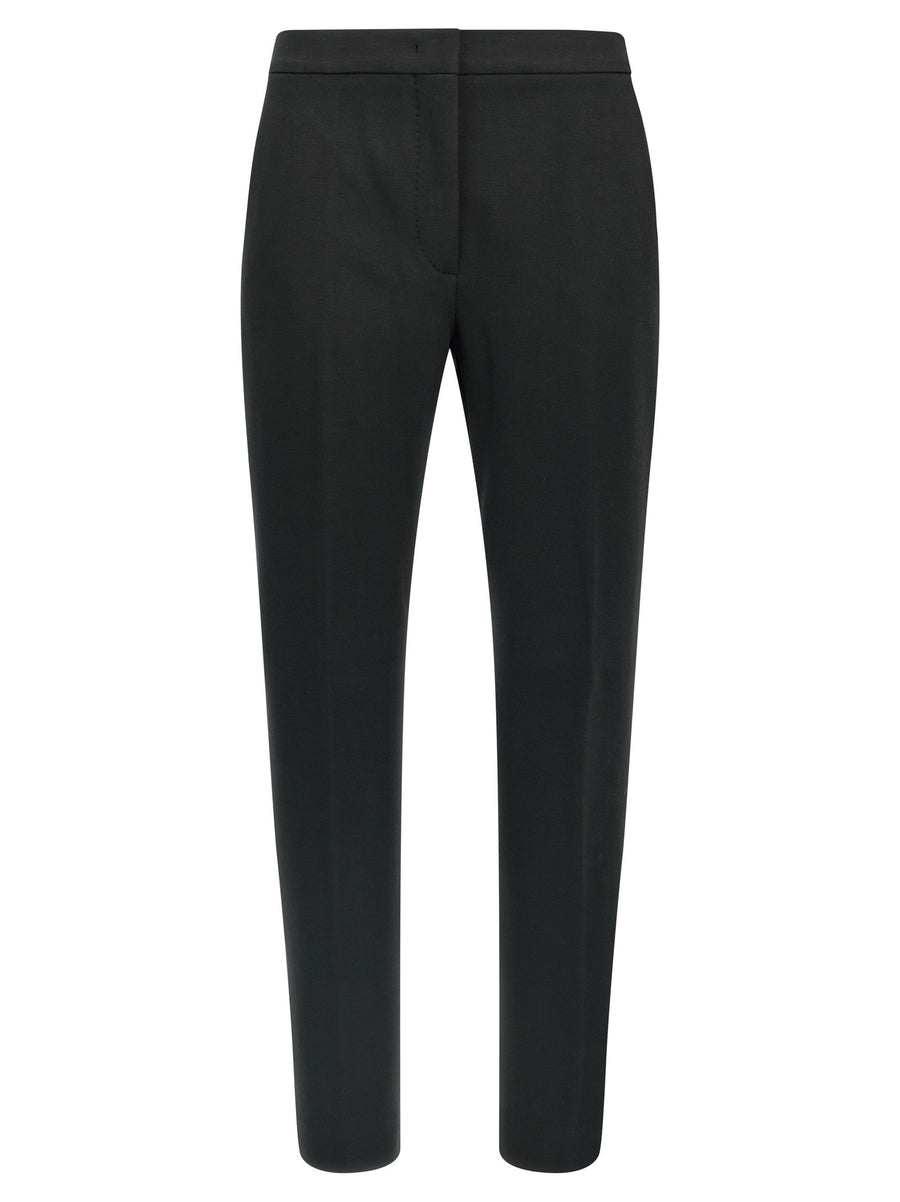 Max Mara Pegno Pants Cropped Straight Leg Front Pleat Women