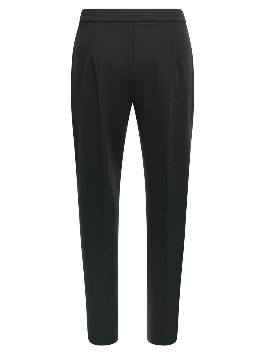 Max Mara Pegno Pants Cropped Straight Leg Front Pleat Women