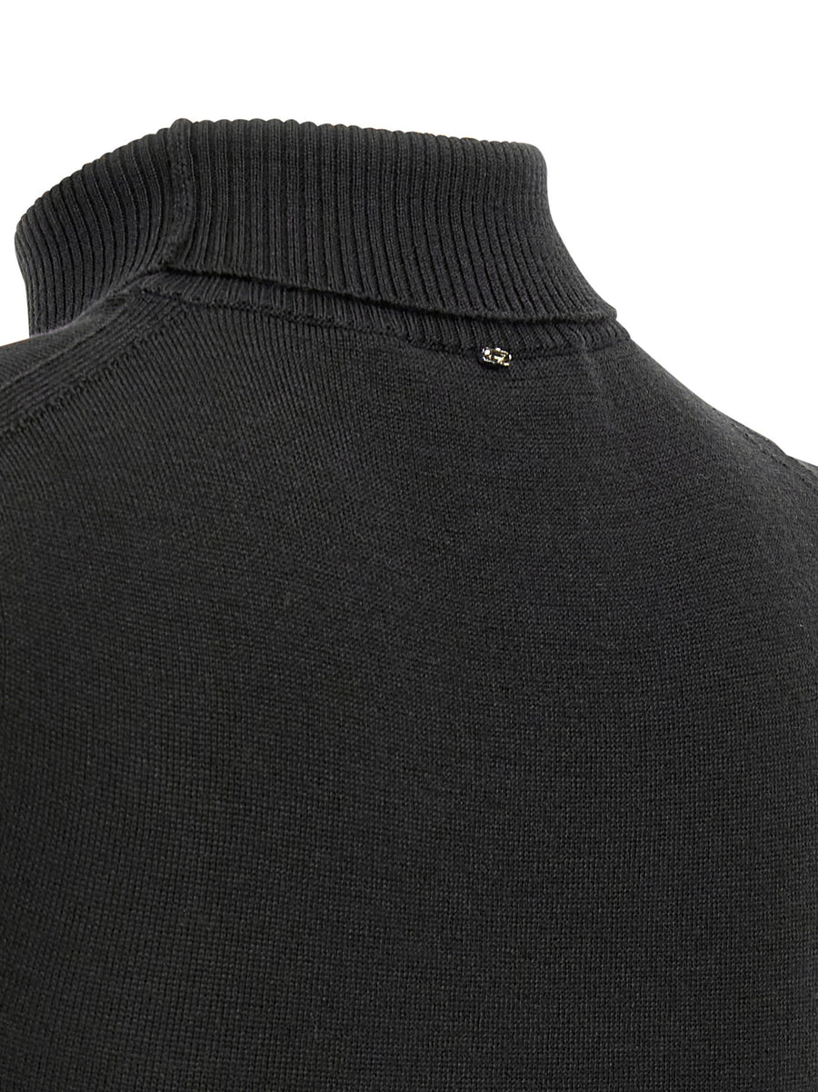 Sportmax Vertigo Wolf Sleeveless High Neck Wool Top for Women Luxurious Premium Virgin Wool