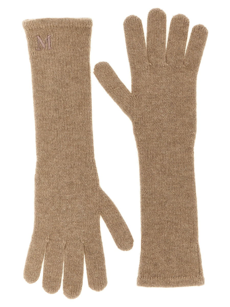 Max Mara Cashmere Long Gloves For Women Ultra Soft Warmth And Timeless Beige Luxury