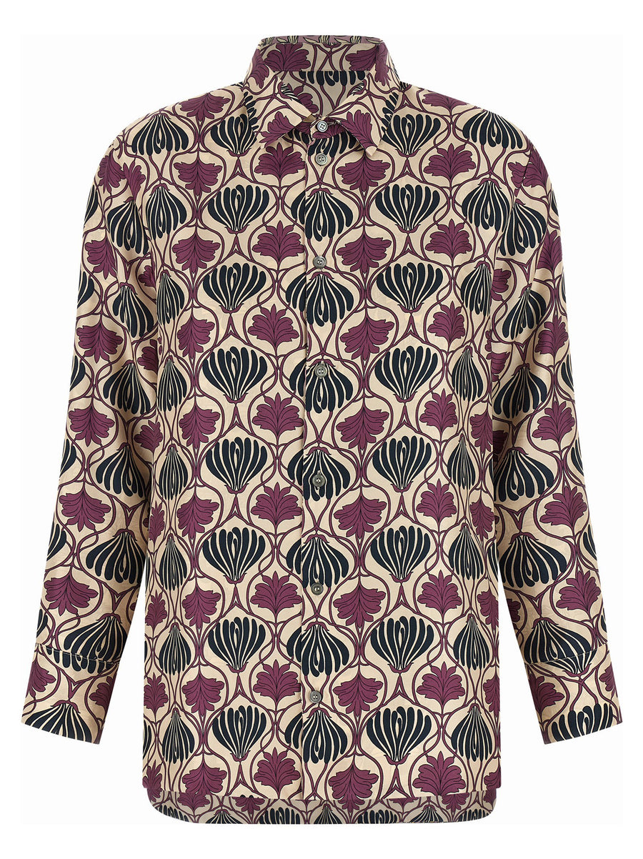 Max Mara Times Reversible Silk Shirt for Women Two Way Silk Twill Top Day to Night Versatility