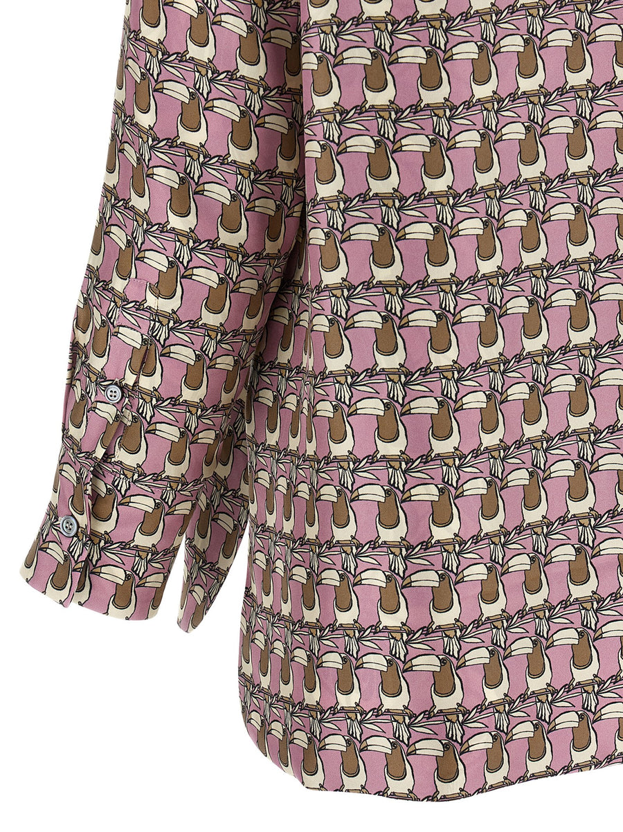 Max Mara Times Reversible Silk Shirt for Women Two Way Silk Twill Top Day to Night Versatility