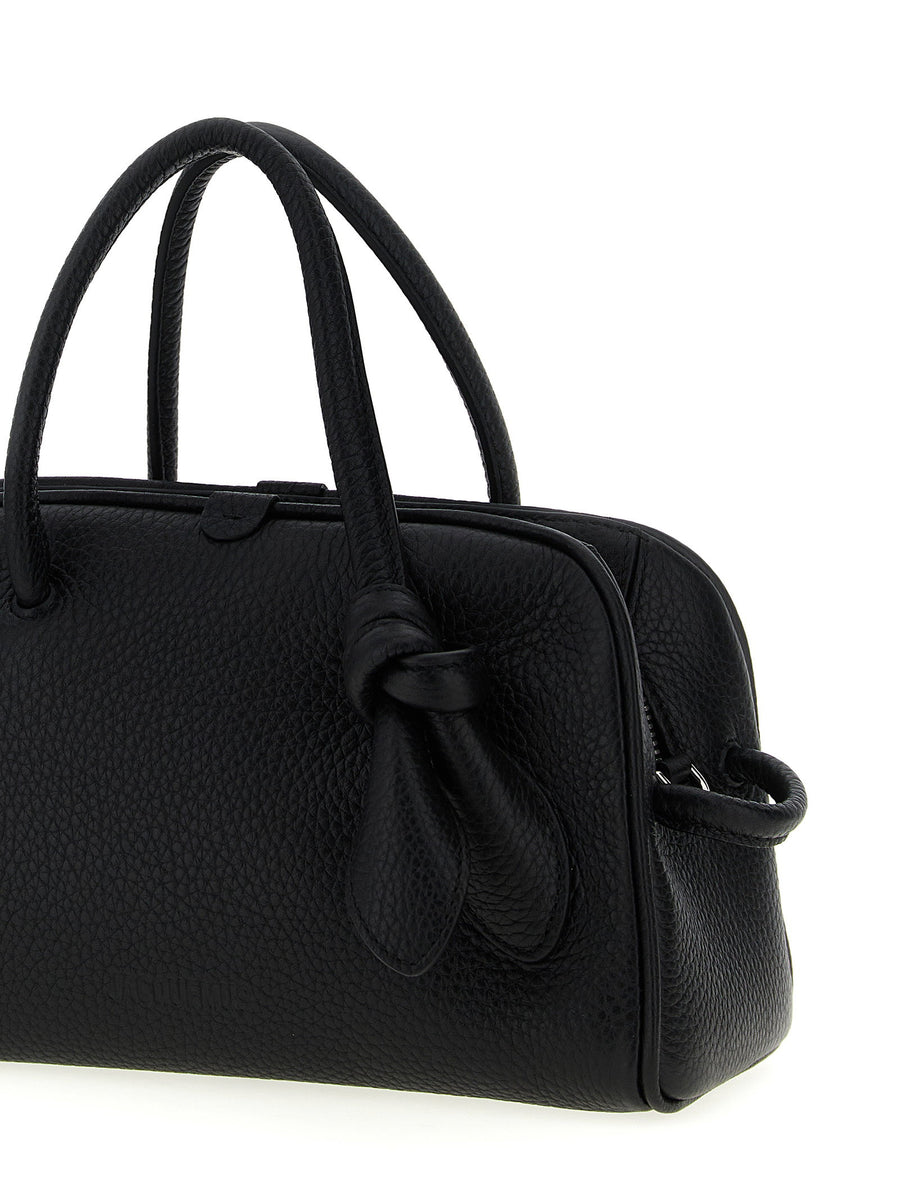 Jacquemus Le Petit Turismo Black Calfskin Leather Handbag One Size