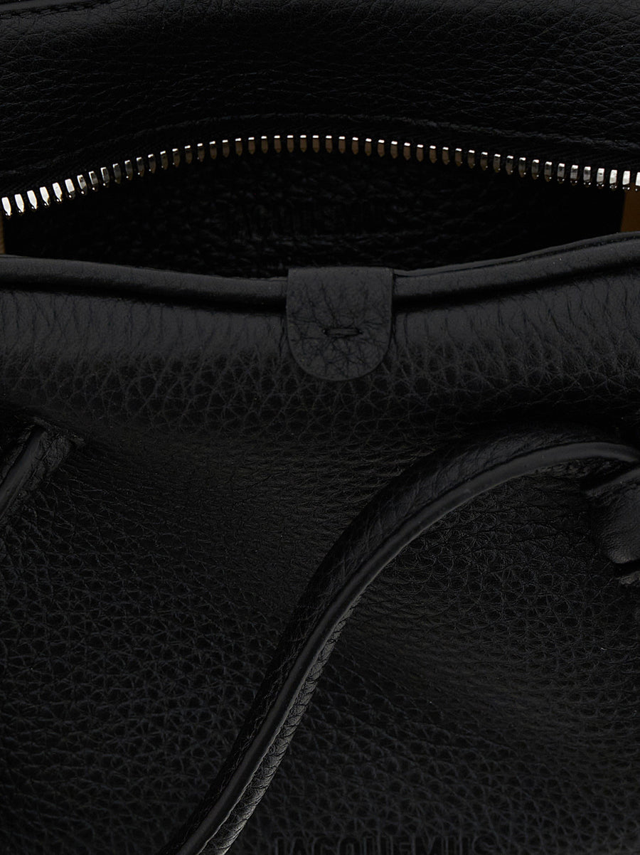 Jacquemus Le Petit Turismo Black Calfskin Leather Handbag One Size