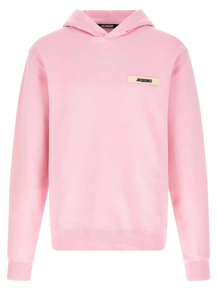 Jacquemus Le Hoodie Gros-Grain Hoodie For Men, 100% Cotton Fleece, Relaxed Fit Luxury