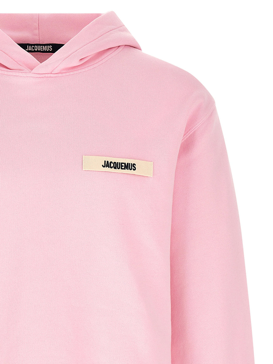Jacquemus Le Hoodie Gros-Grain Hoodie For Men, 100% Cotton Fleece, Relaxed Fit Luxury
