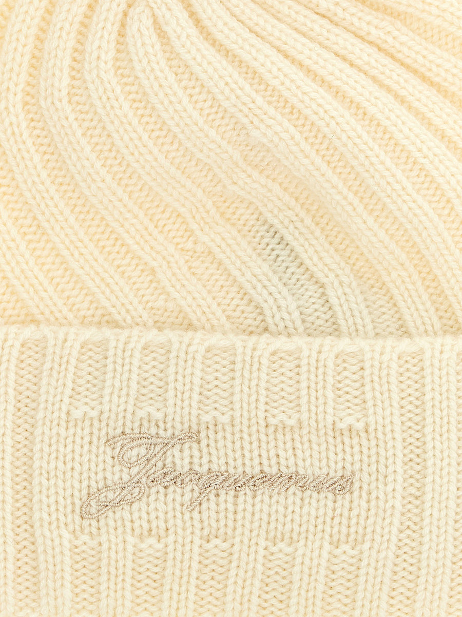 Jacquemus Le Bonnet Tourni Cap Luxury Cashmere Wool Beanie With Subtle Logo Embroidery For Men
