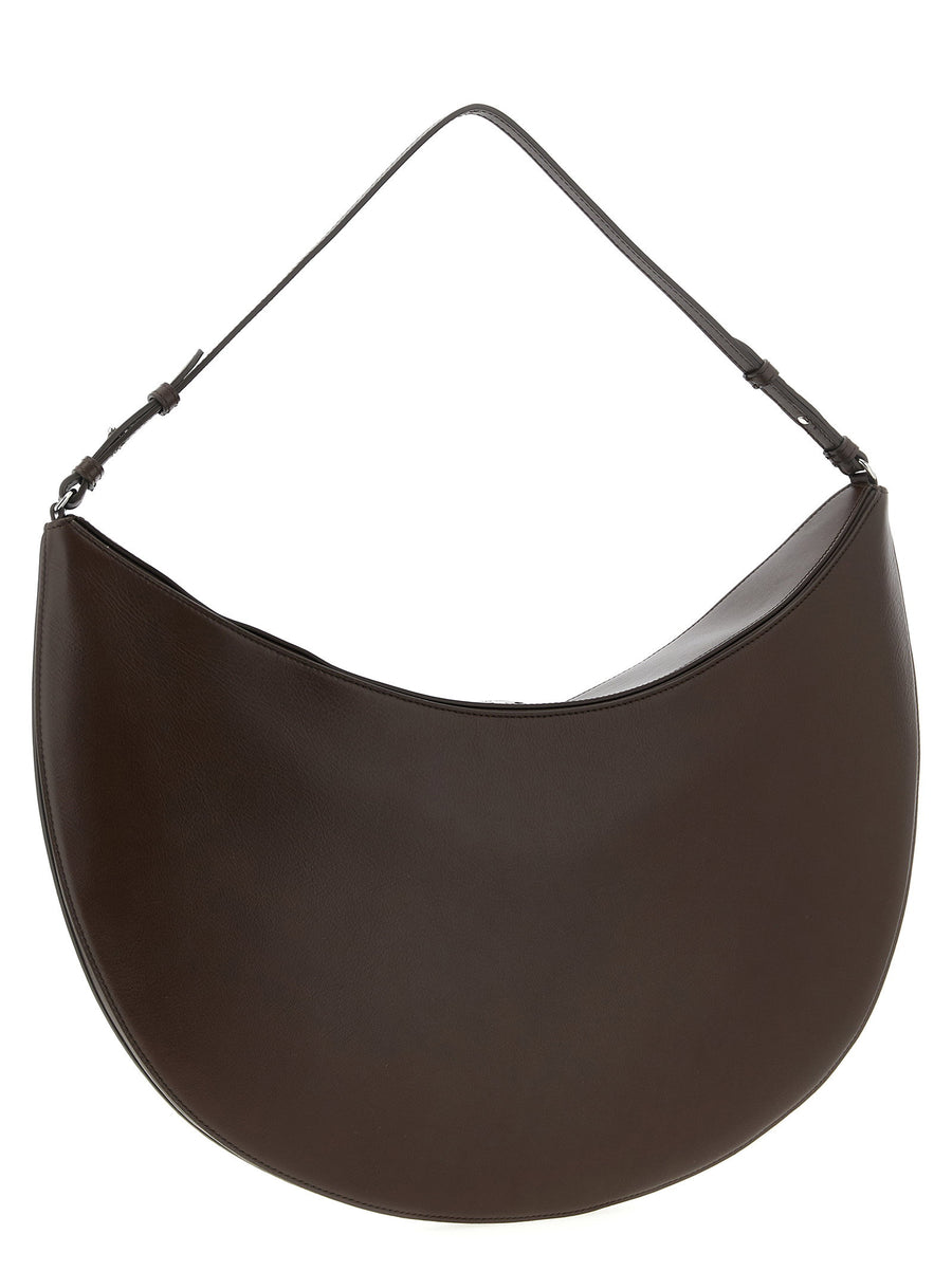 Jacquemus Le Sac Ovalo Shoulder Bag Leather Brown Calfskin For Women Modern Everyday Luxury