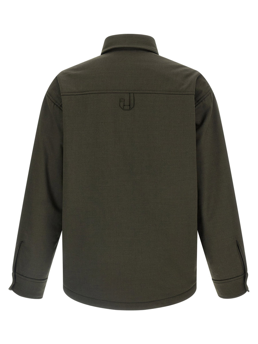 Jacquemus Overshirt La Chemise Boulanger Padded Wool Lined Warm Refined Outerwear for Men
