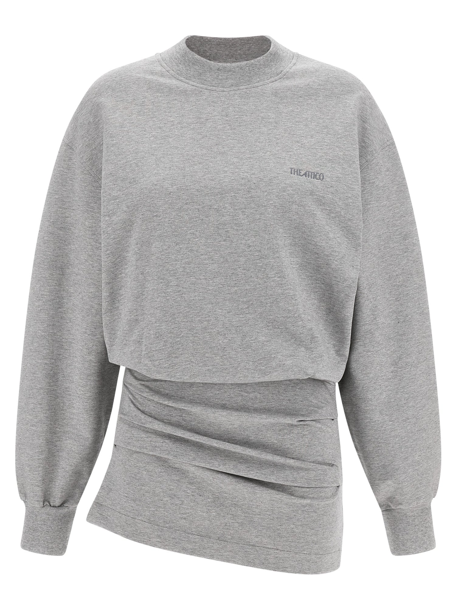 The Attico Mélange Sweatshirt Dress