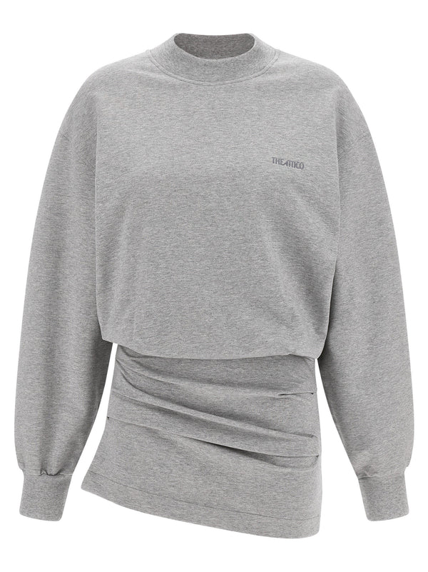 The Attico Mélange Sweatshirt Dress