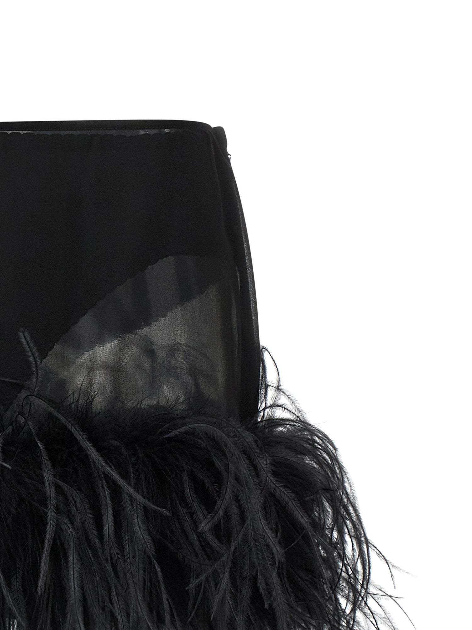 The Attico Feather Skirt