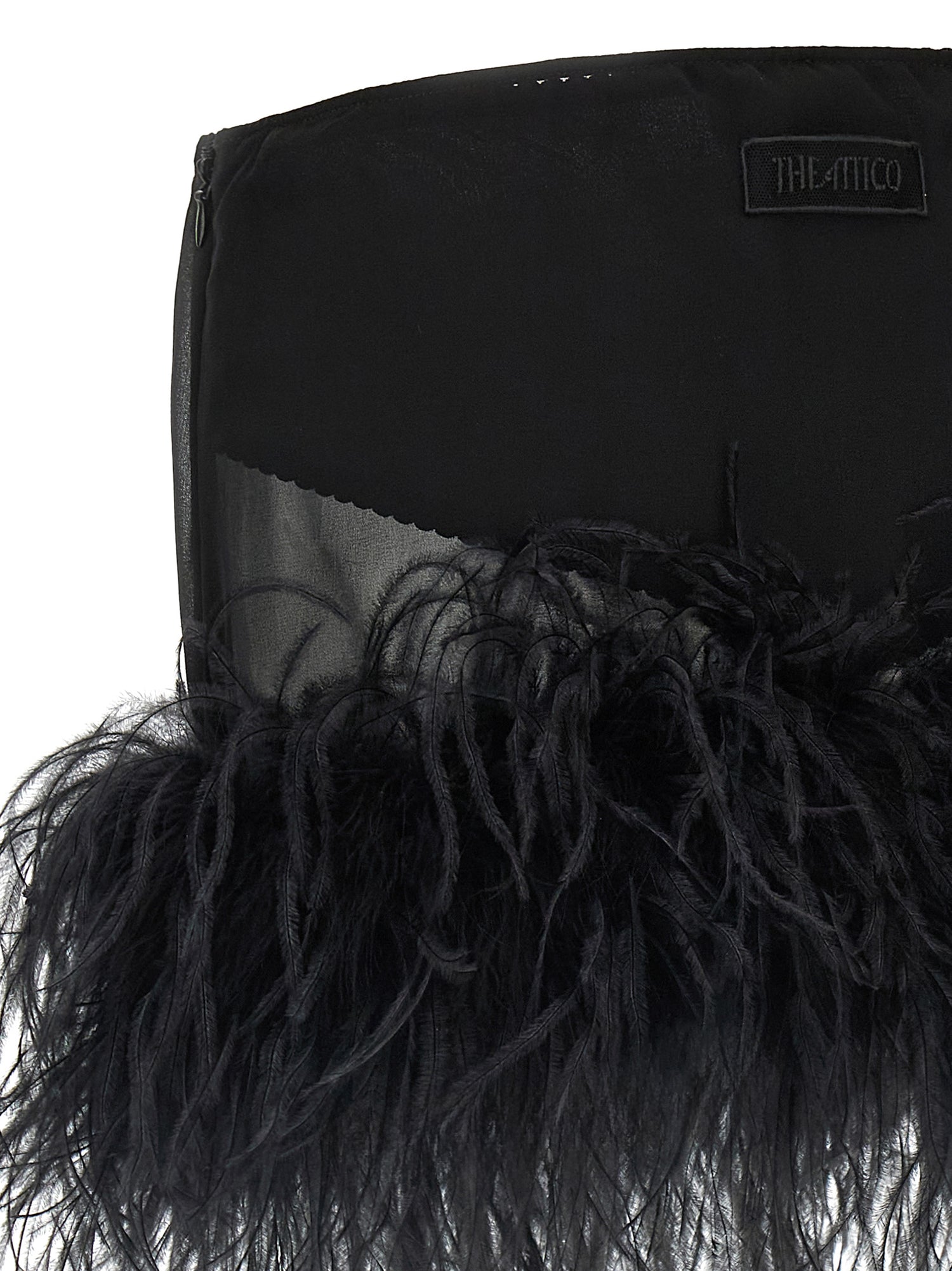 The Attico Feather Skirt