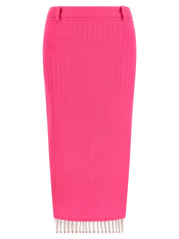 The Attico Double Layer Skirt