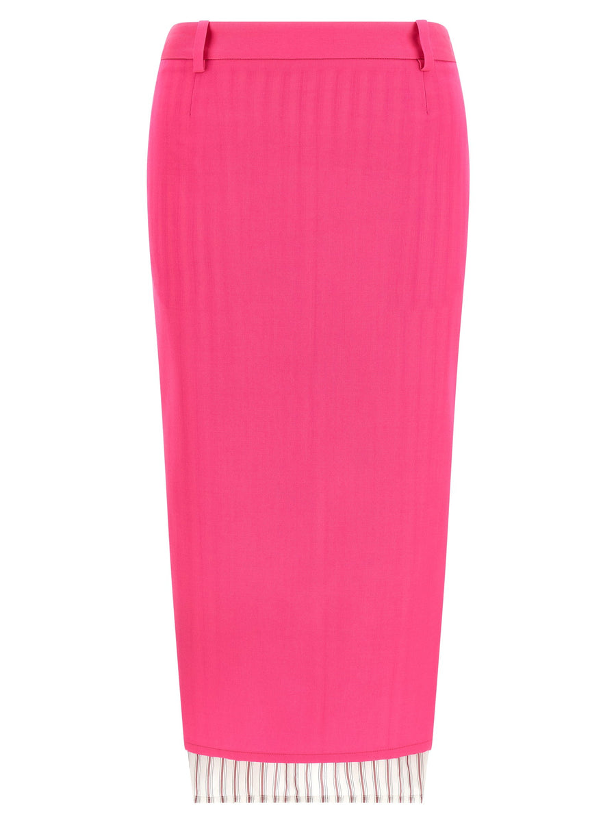The Attico Double Layer Skirt